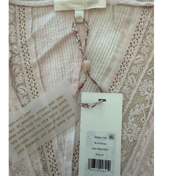 LoveShackFancy Blush Maxi Dress with Ruffle Sleeves - Picture 7 of 11